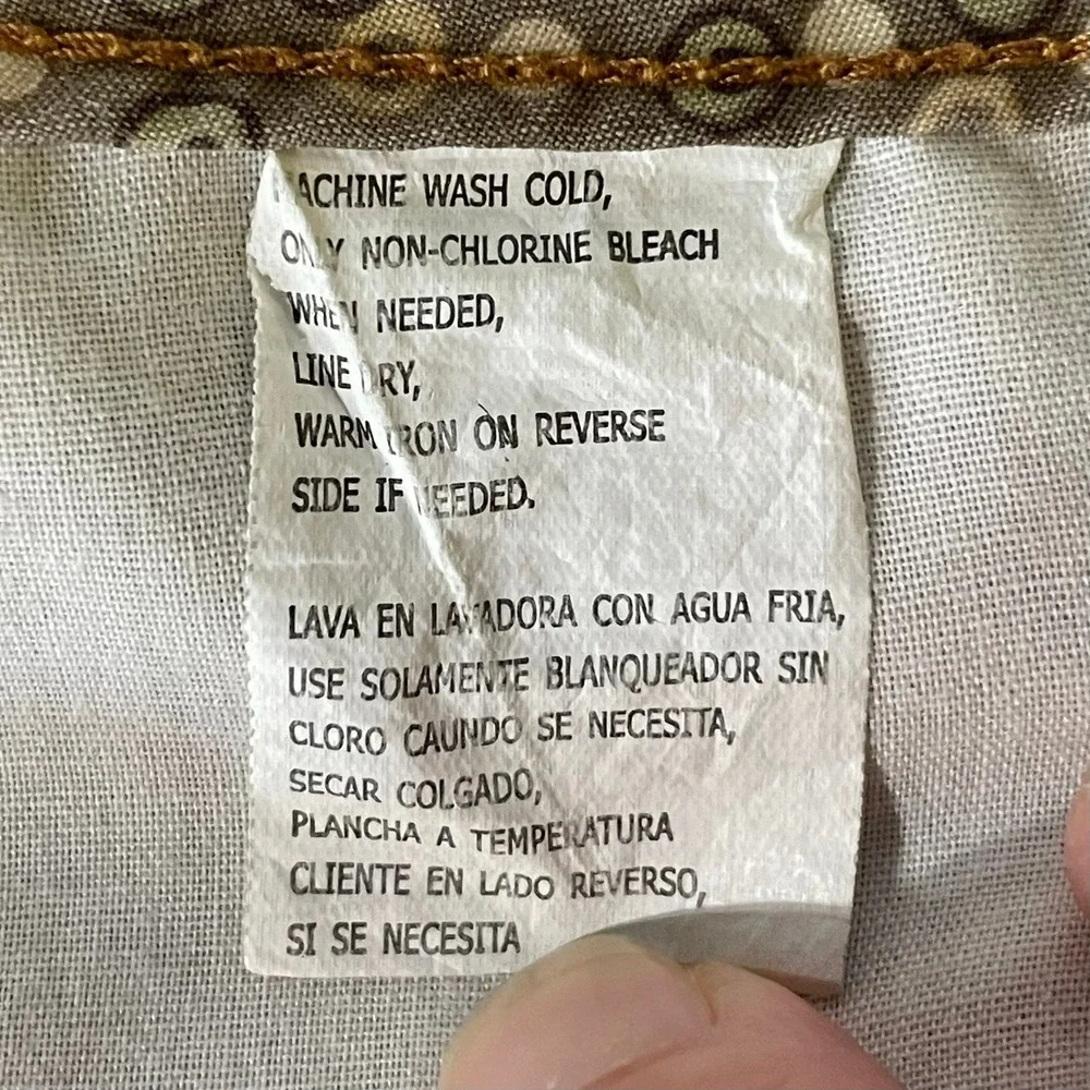 Duck Head Corduroy Mini Skirt Womens 7 Tan Good Vintage Y2K Embroidered Pockets